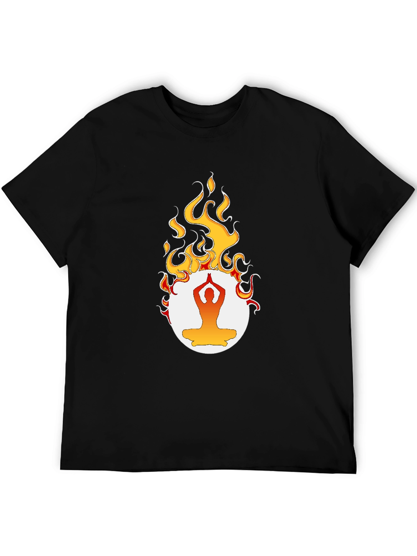 Yoga Flame Graphic T-Shirt