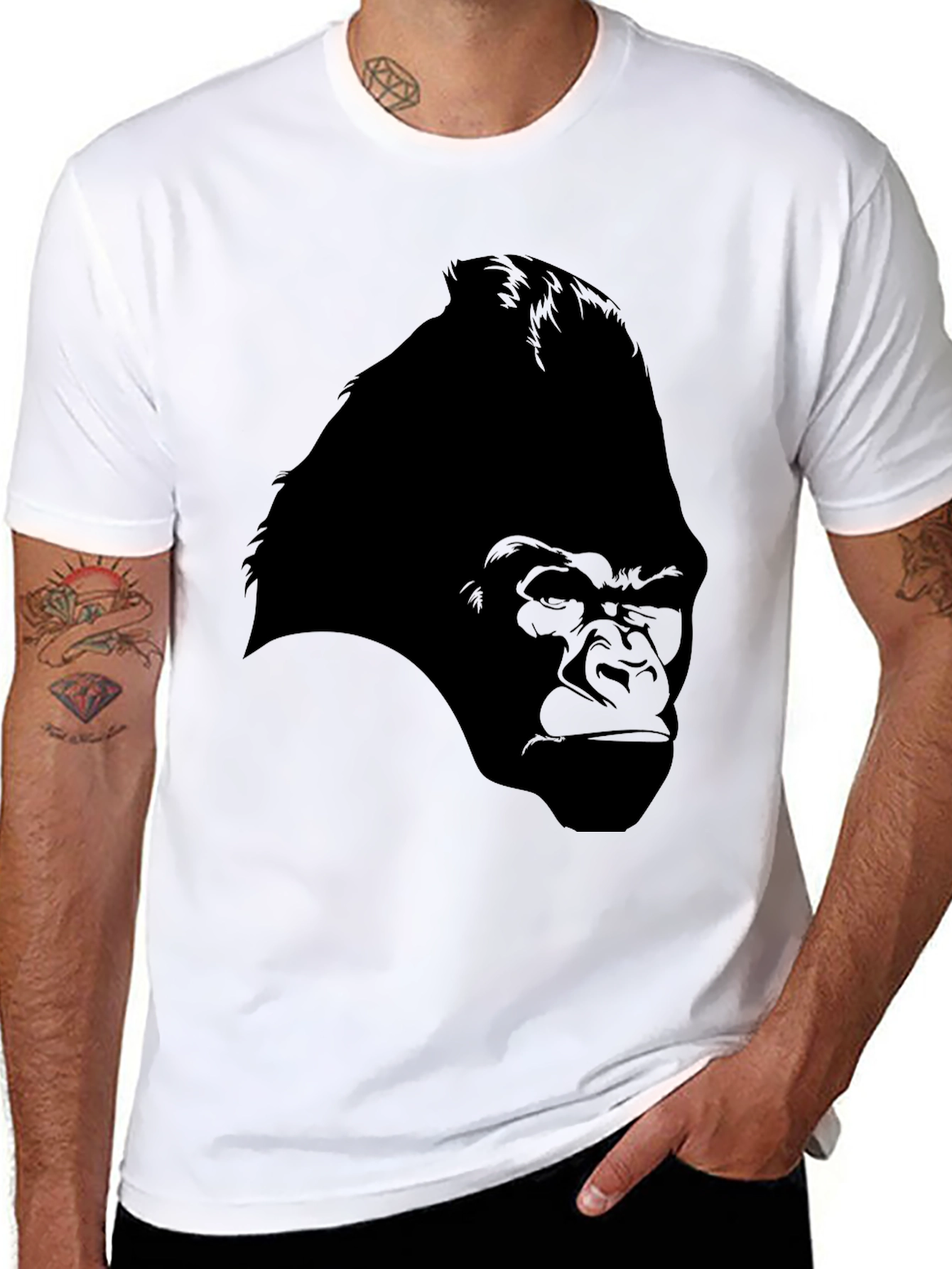 Graphic Gorilla Tee - Black