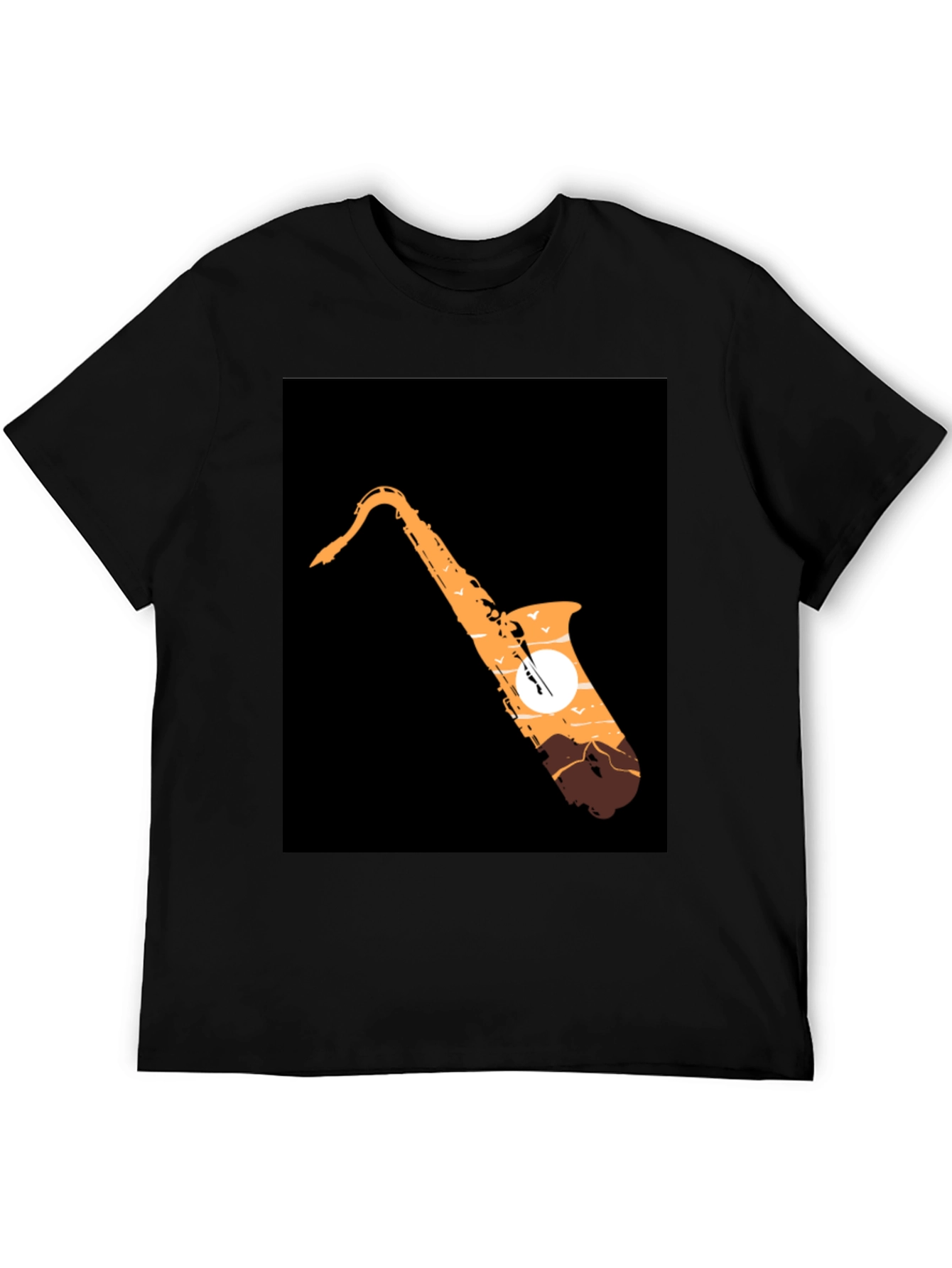Saxophone Sunset Graphic Tee - Cool Musician T-Shirt