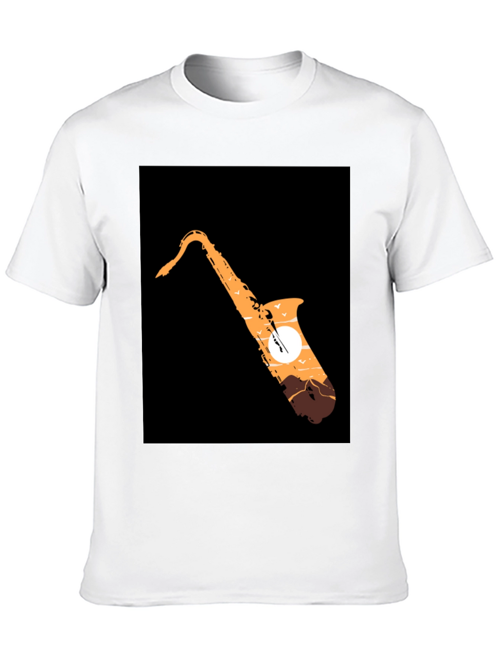 Saxophone Sunset Graphic Tee - Cool Musician T-Shirt