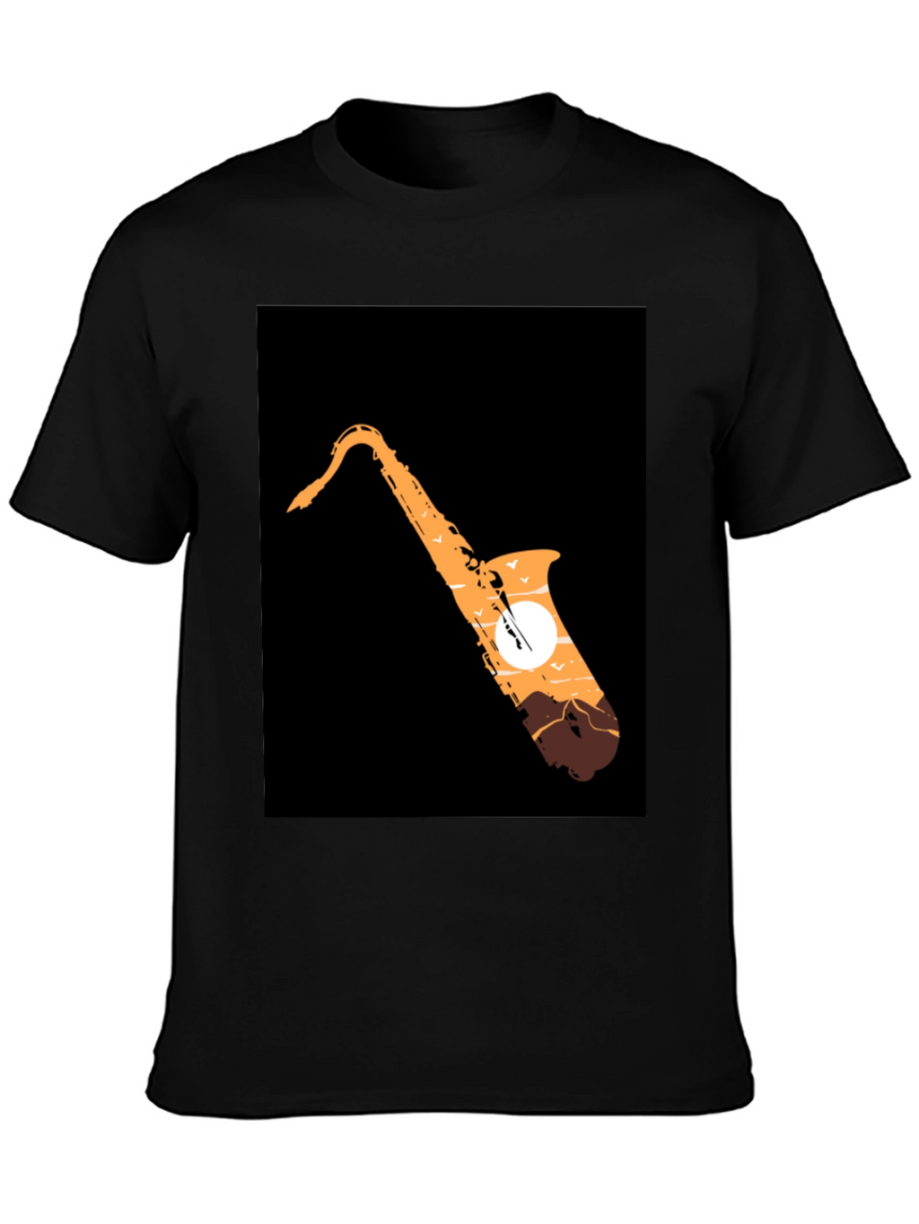 Saxophone Sunset Graphic Tee - Cool Musician T-Shirt