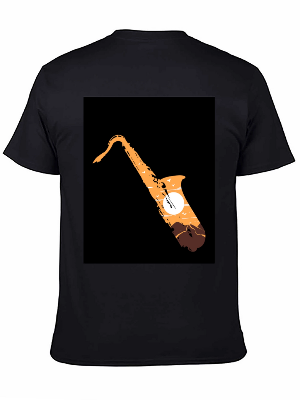 Saxophone Sunset Graphic Tee - Cool Musician T-Shirt
