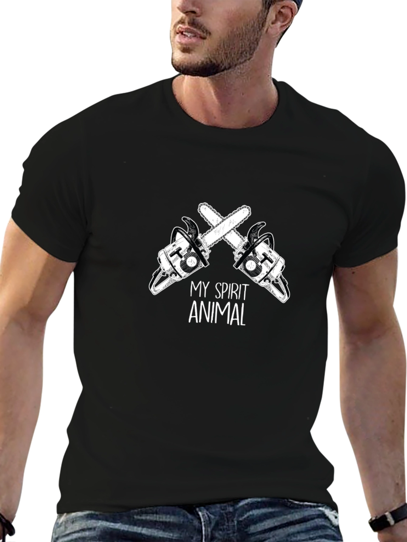 My Spirit Animal Chainsaw Graphic Tee