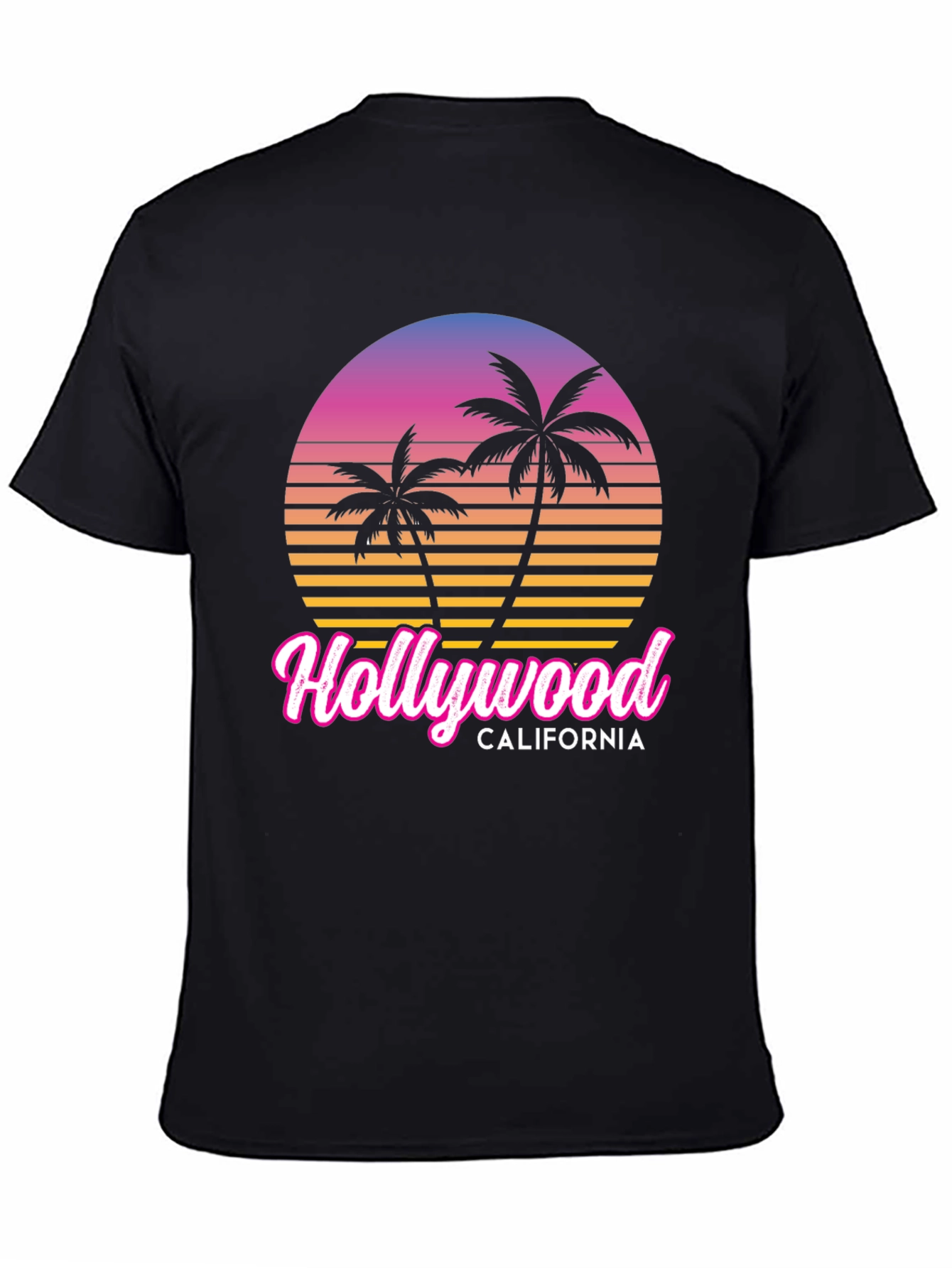 Retro Hollywood California Palm Tree T-Shirt