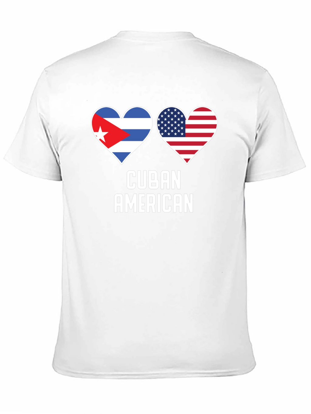 Cuban American Flag Heart T-Shirt
