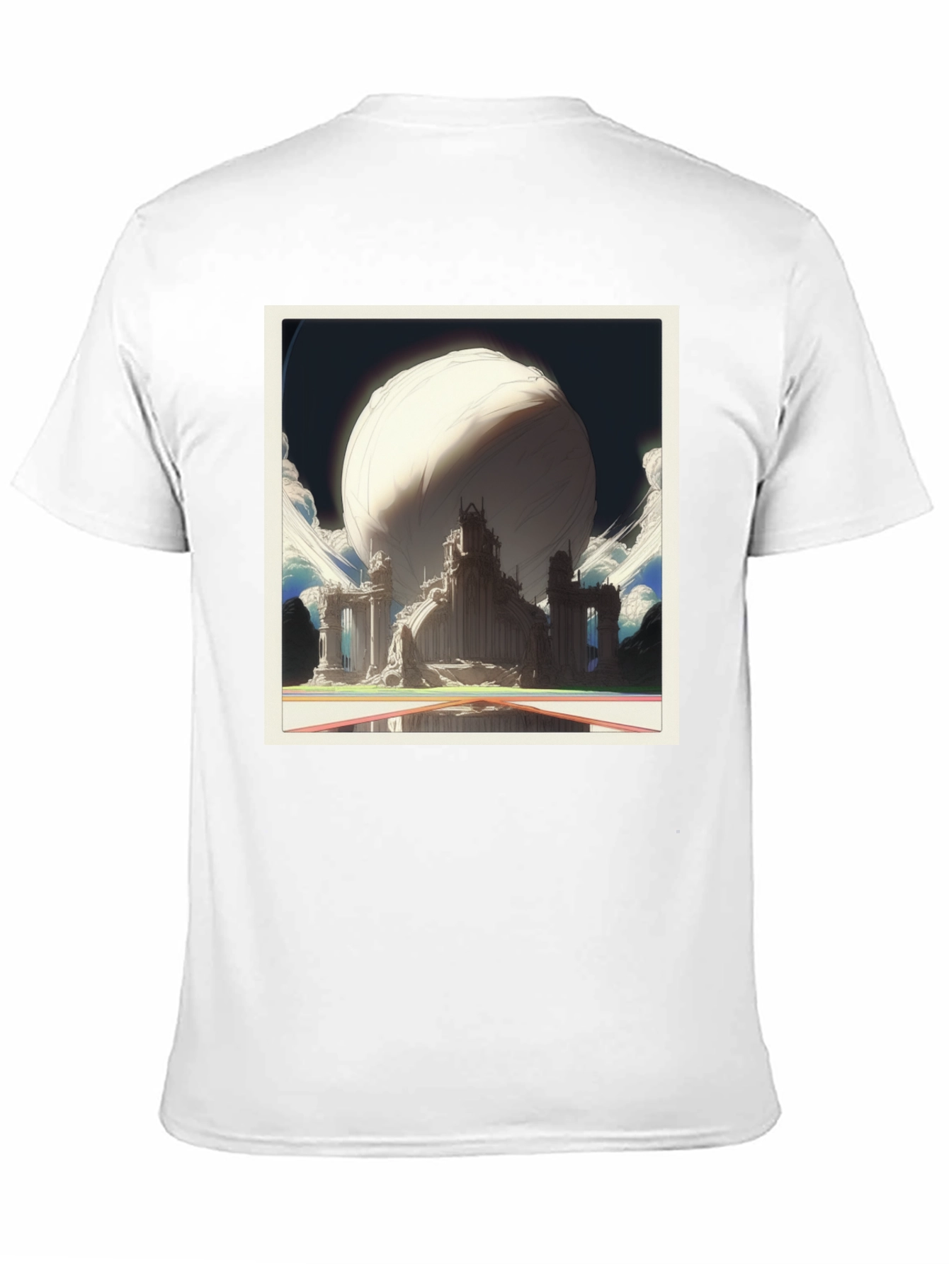 Abstract Sci-Fi Cityscape Graphic Tee
