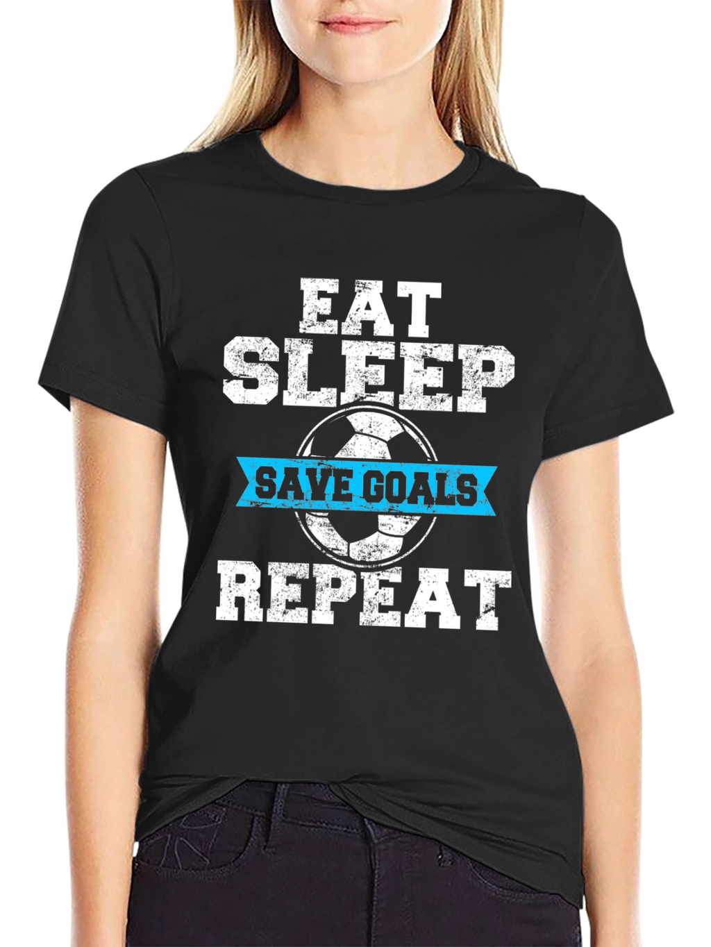 Eat Sleep Save Goals Repeat T-Shirt