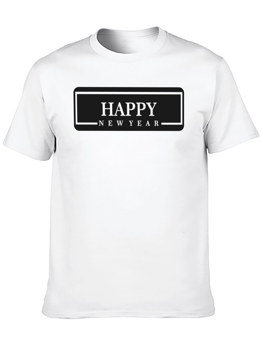 Happy New Year Black T-Shirt