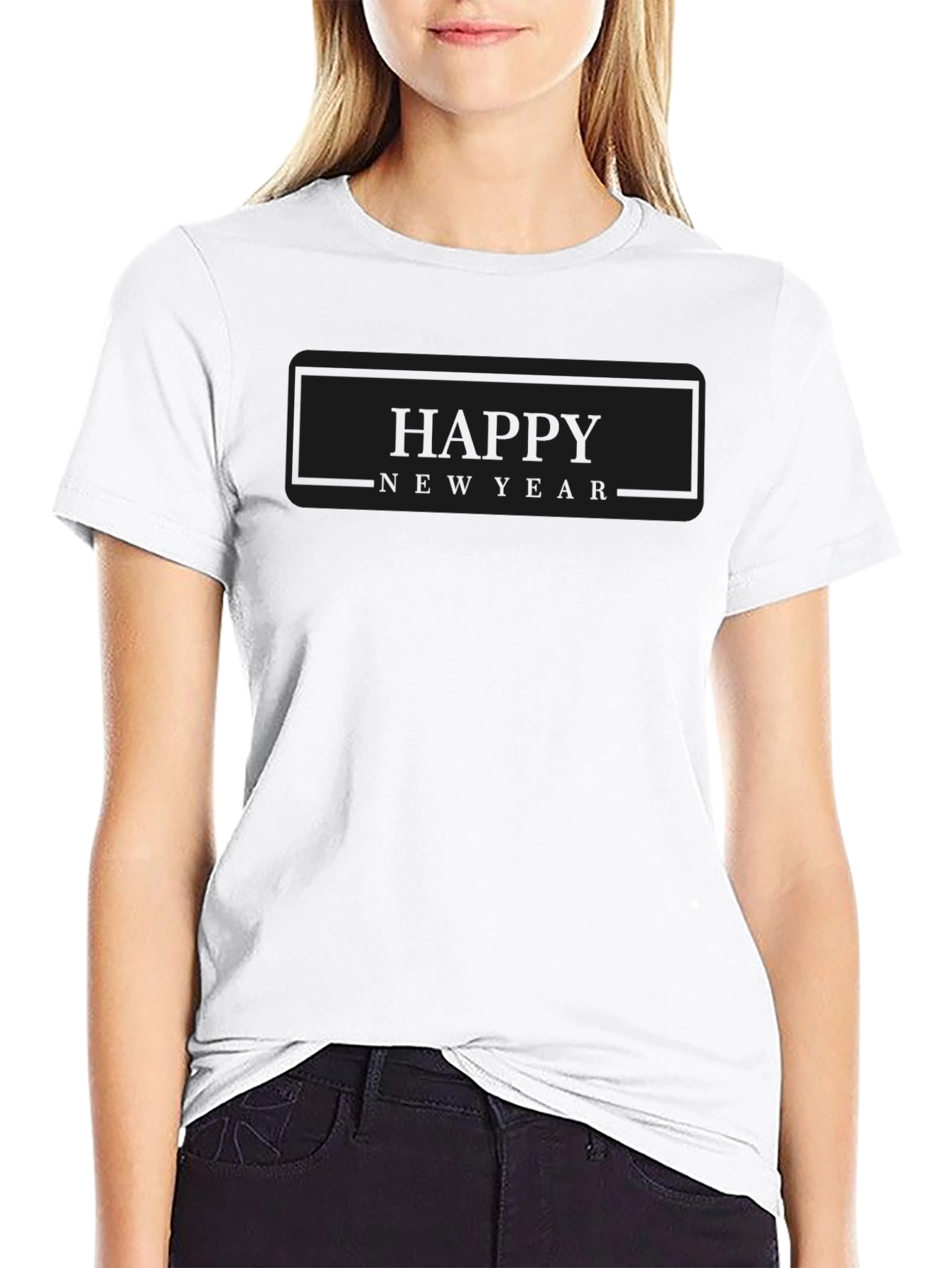 Happy New Year Black T-Shirt