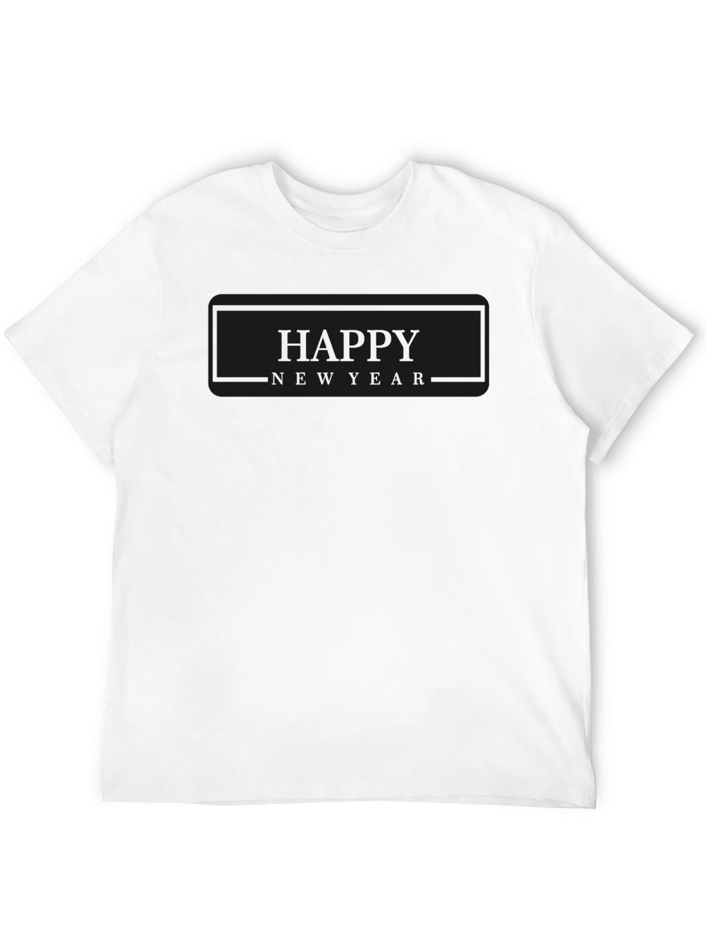 Happy New Year Black T-Shirt