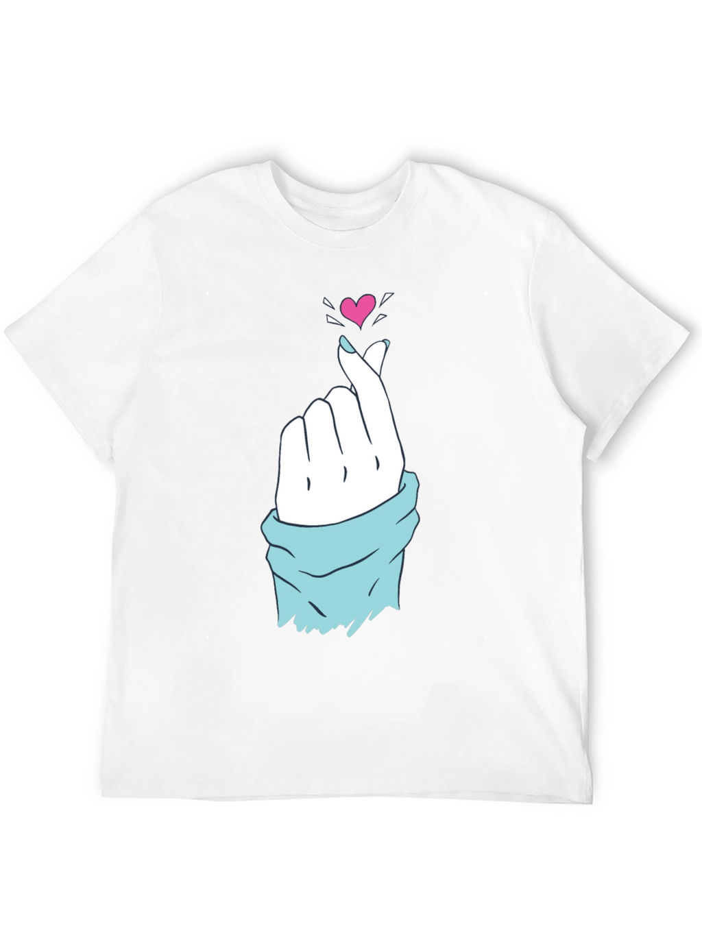 Finger Heart T-Shirt - Korean Love Sign