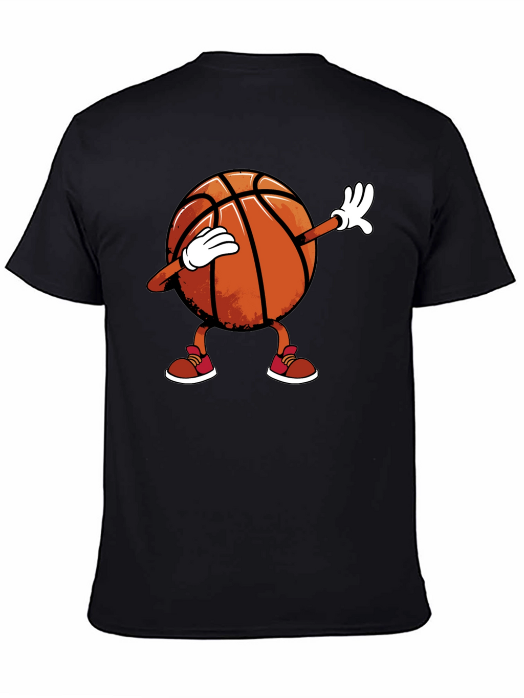Dabbing Basketball Graphic Tee - Black