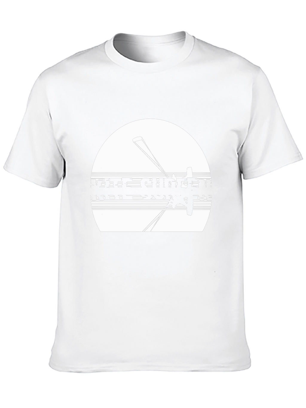 Kite Surfing Black T-Shirt for Men