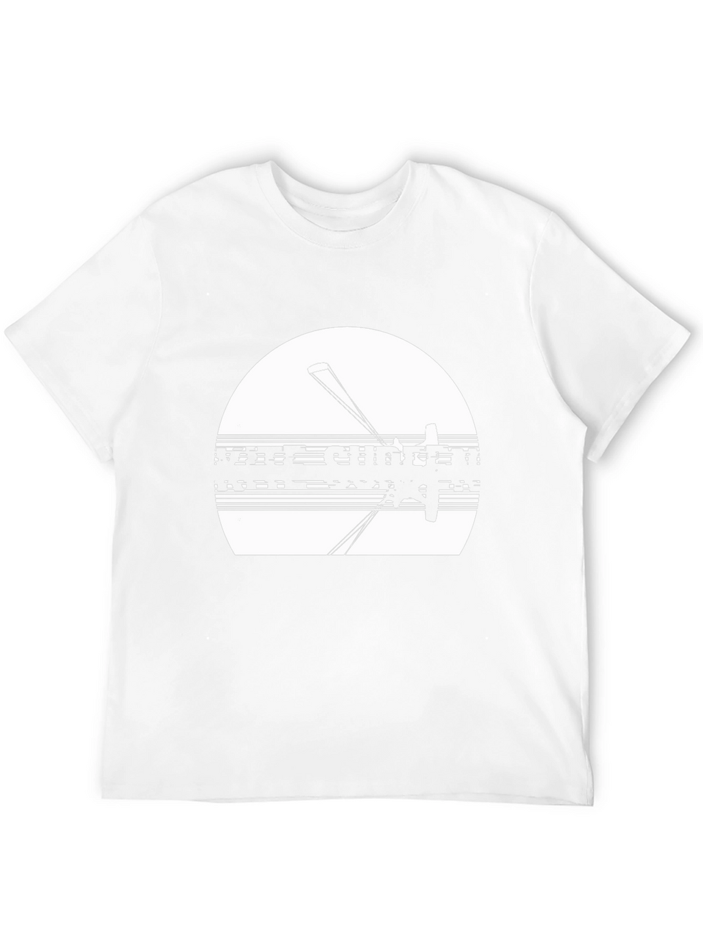 Kite Surfing Black T-Shirt for Men