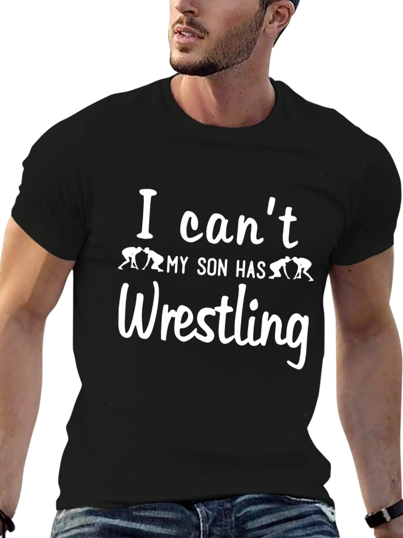 Wrestling Dad T-Shirt: I Cant My Son Has Wrestling