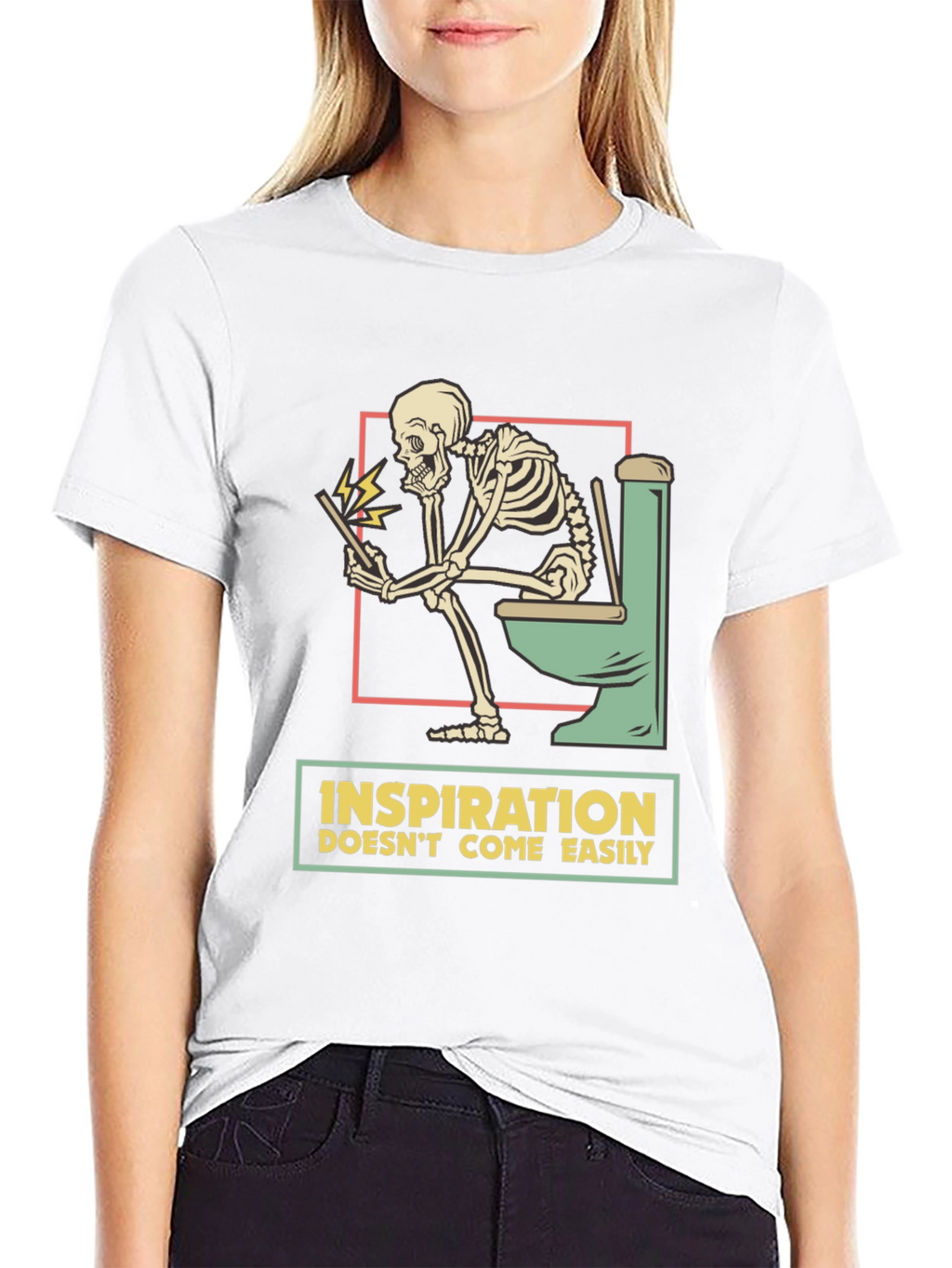 Inspiration Skeleton T-Shirt - Humor Tee