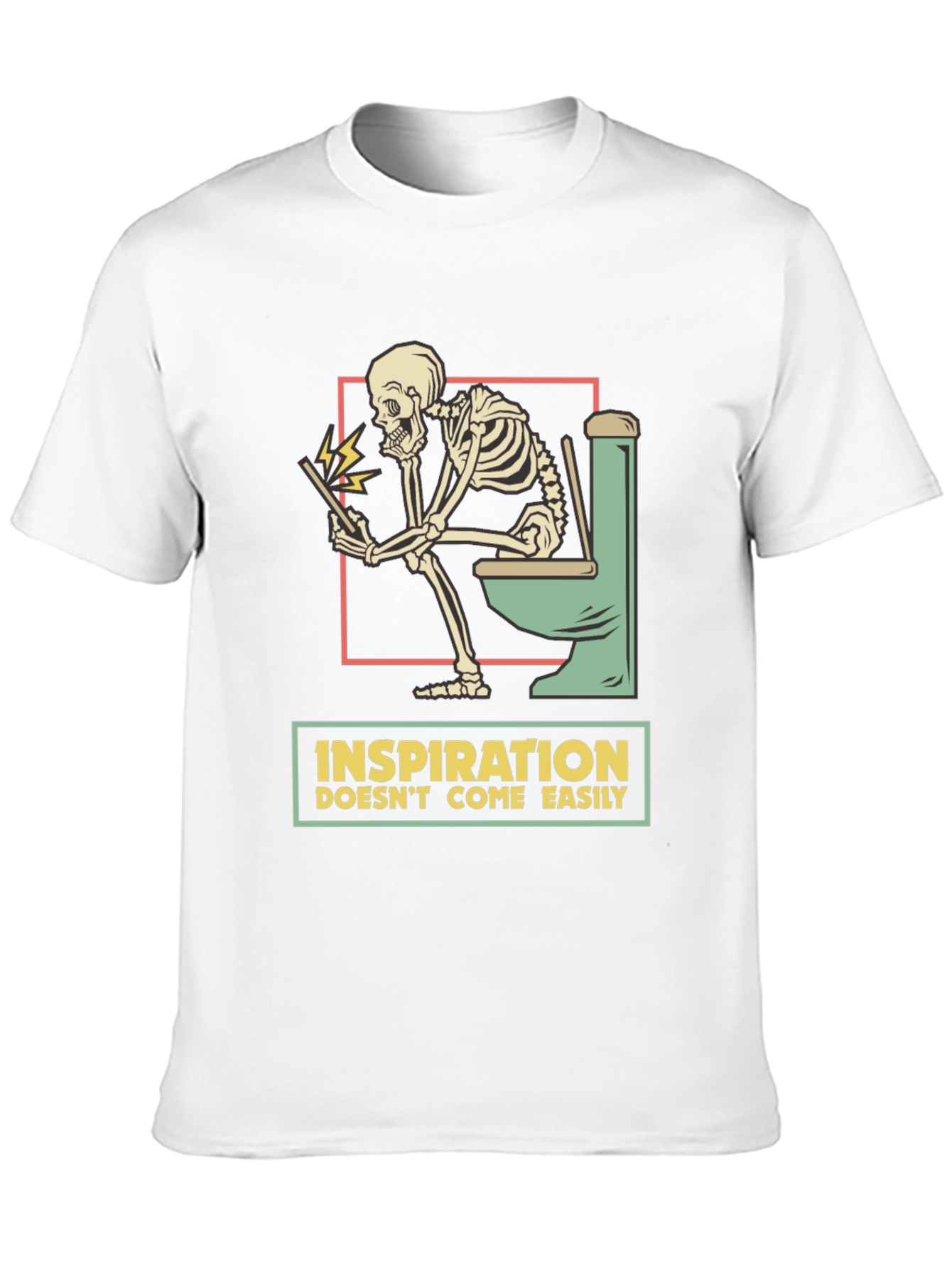 Inspiration Skeleton T-Shirt - Humor Tee