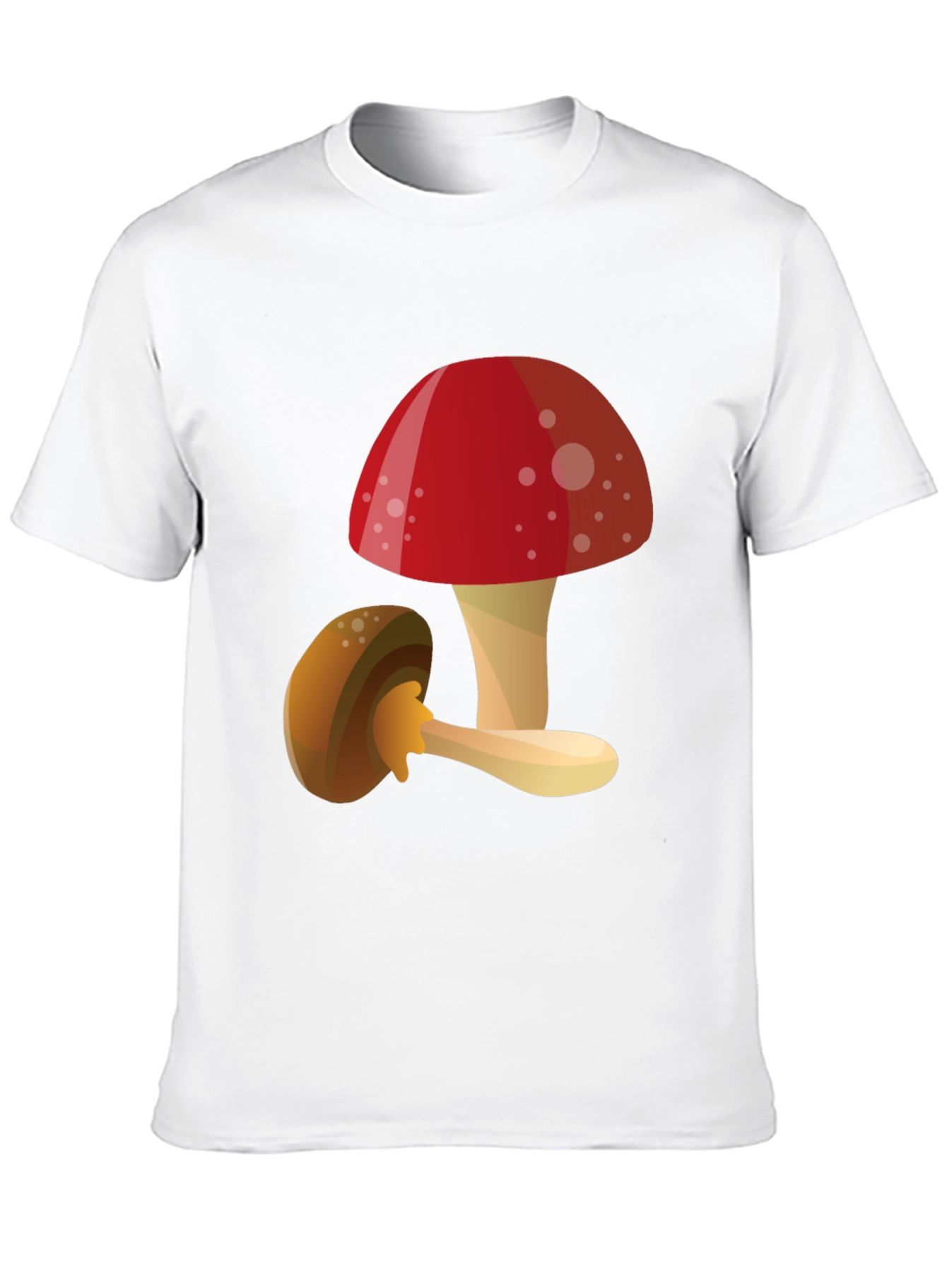 Mushroom Graphic T-Shirt - Funky Casual Tee