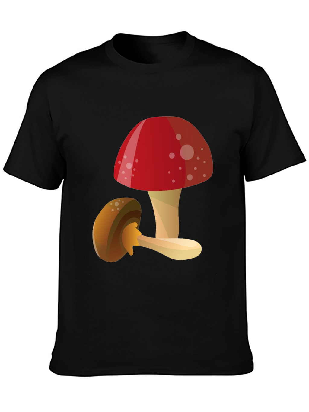 Mushroom Graphic T-Shirt - Funky Casual Tee
