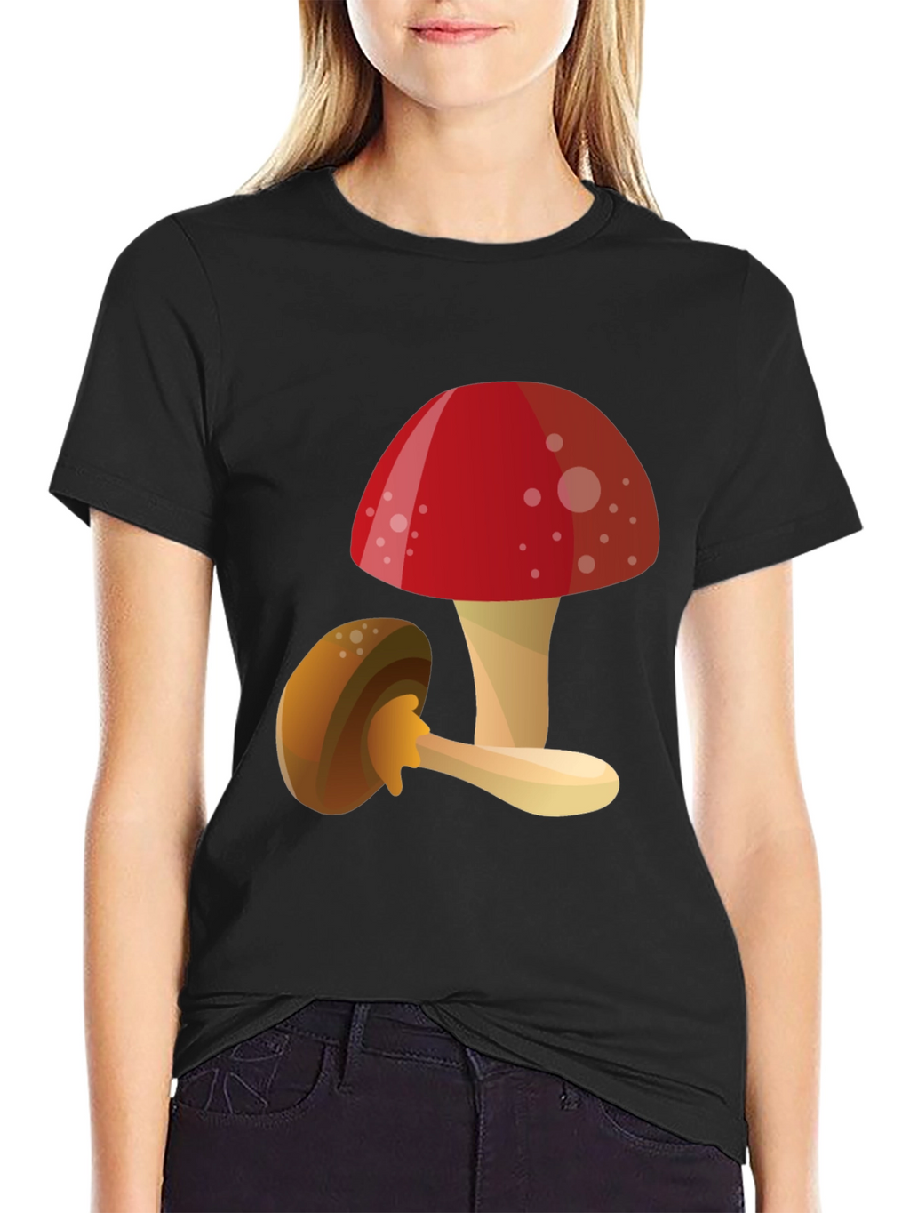 Mushroom Graphic T-Shirt - Funky Casual Tee