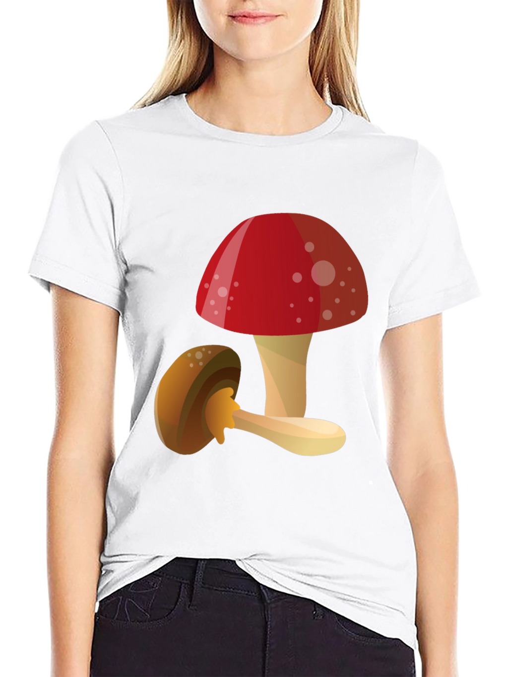 Mushroom Graphic T-Shirt - Funky Casual Tee