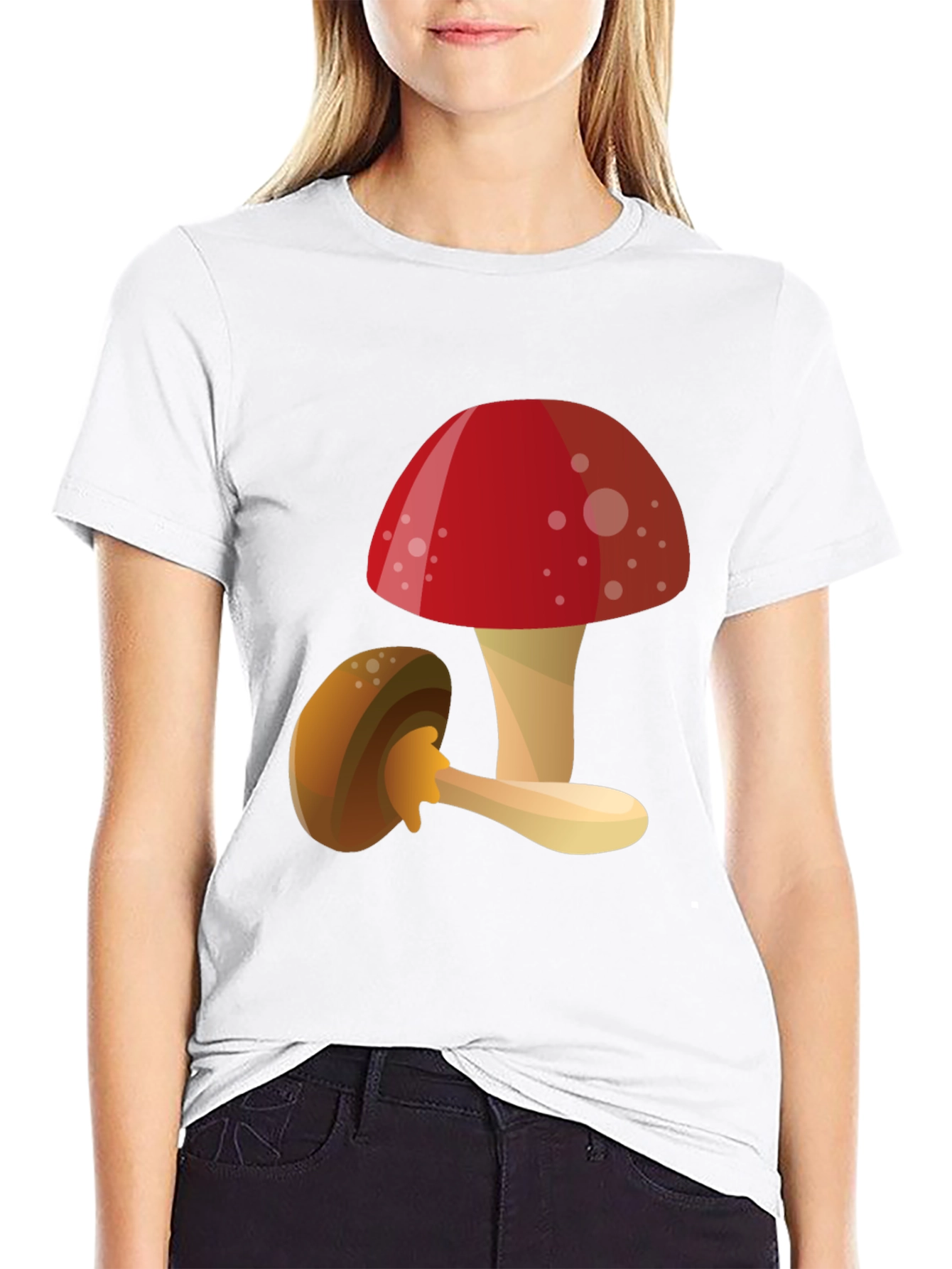 Mushroom Graphic T-Shirt - Funky Casual Tee