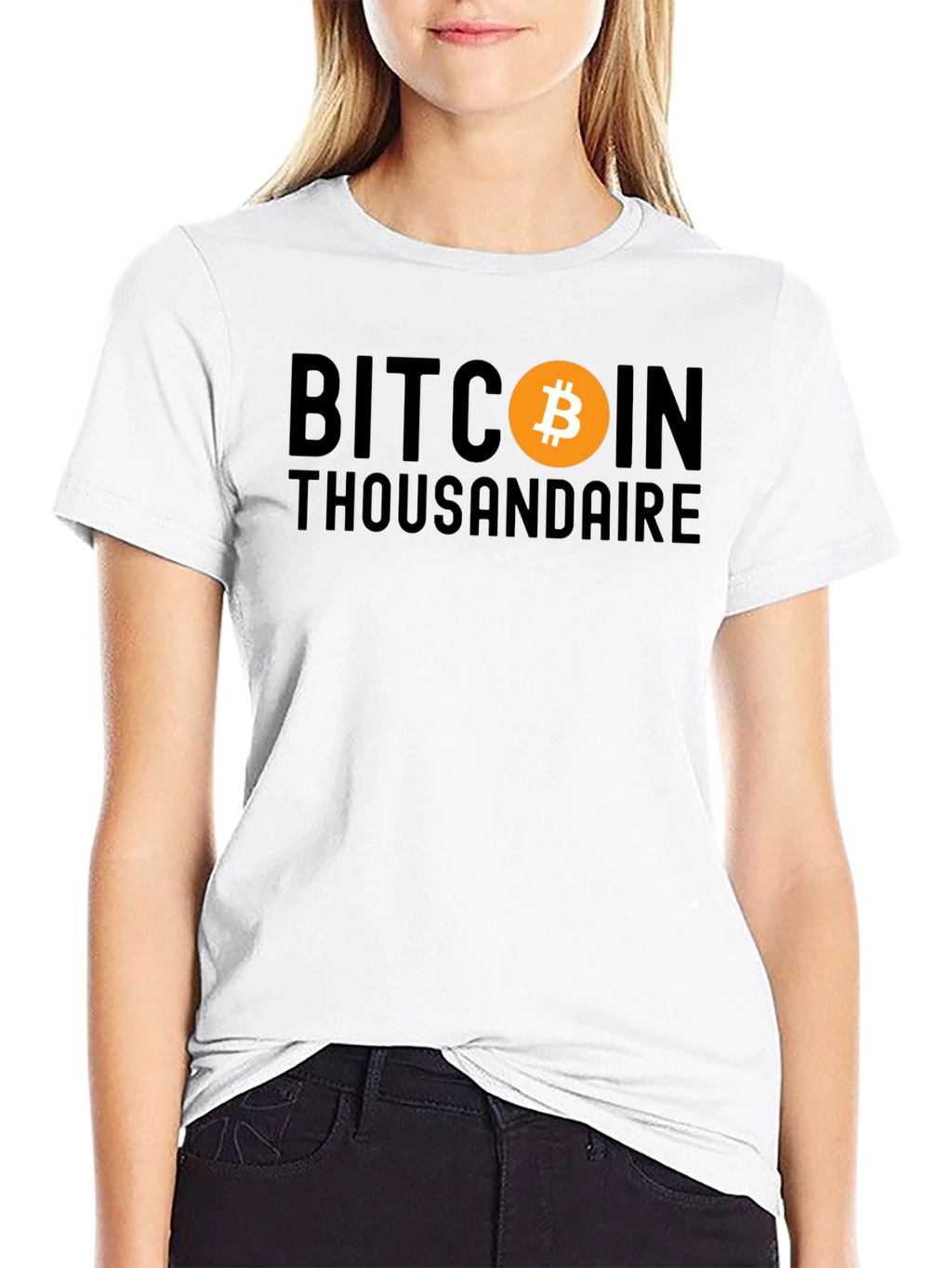 Bitcoin Thousandaire Black T-Shirt