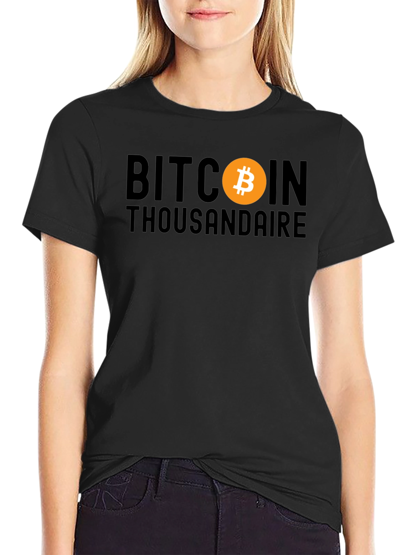 Bitcoin Thousandaire Black T-Shirt