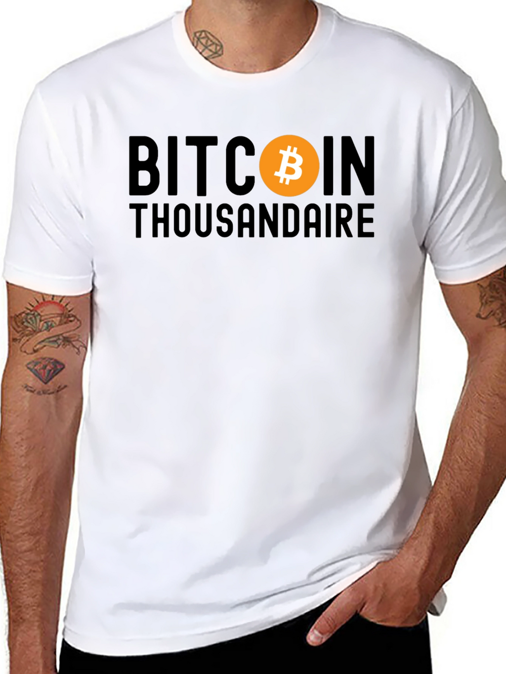 Bitcoin Thousandaire Black T-Shirt