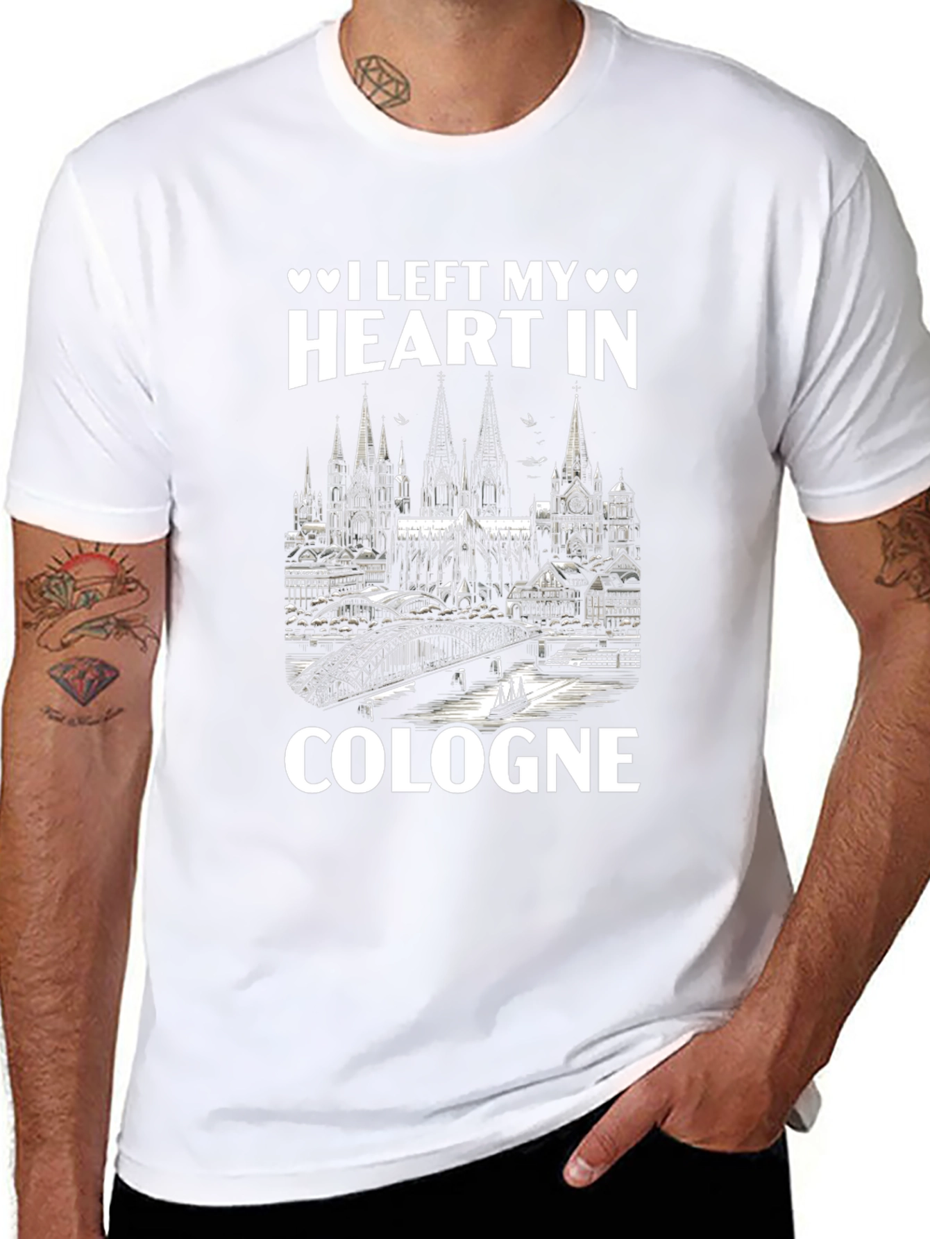 Cologne Heart Graphic T-Shirt