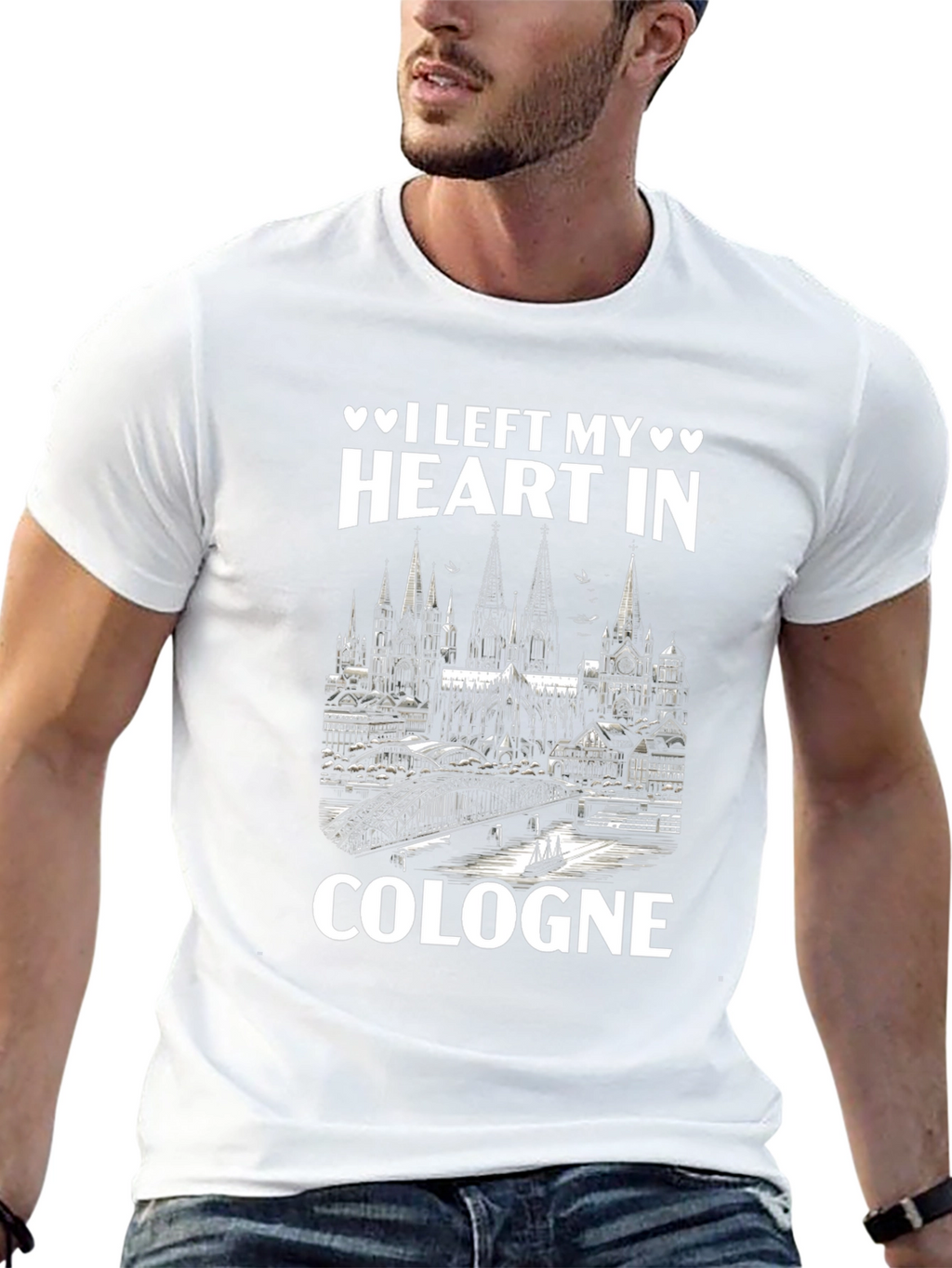 Cologne Heart Graphic T-Shirt
