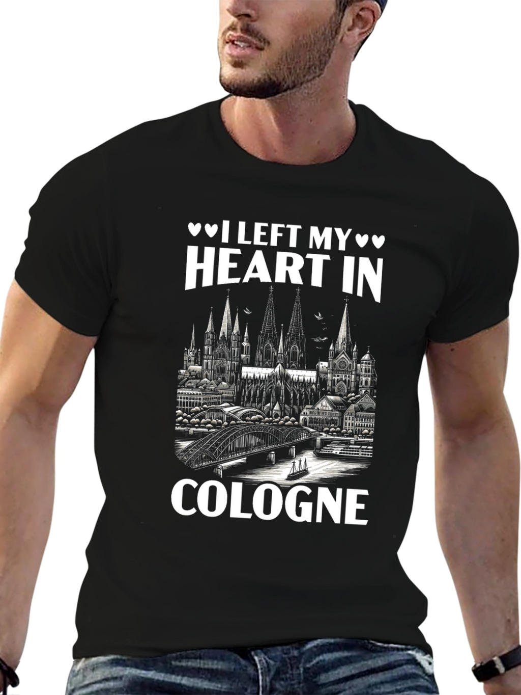 Cologne Heart Graphic T-Shirt