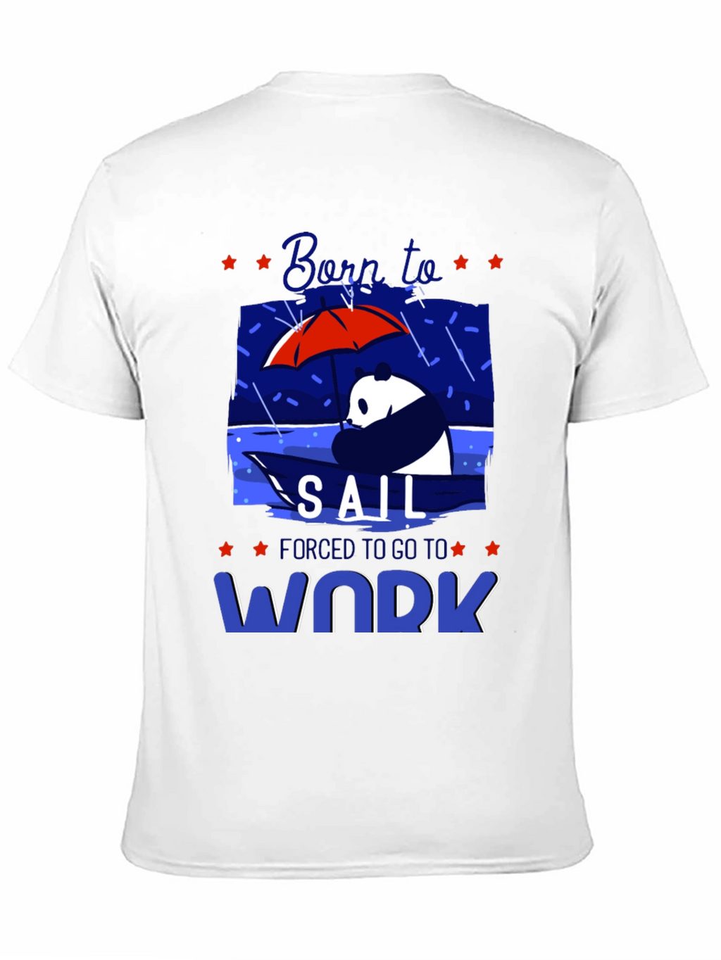 Born to Sail T-Shirt Panda Graphic Tee