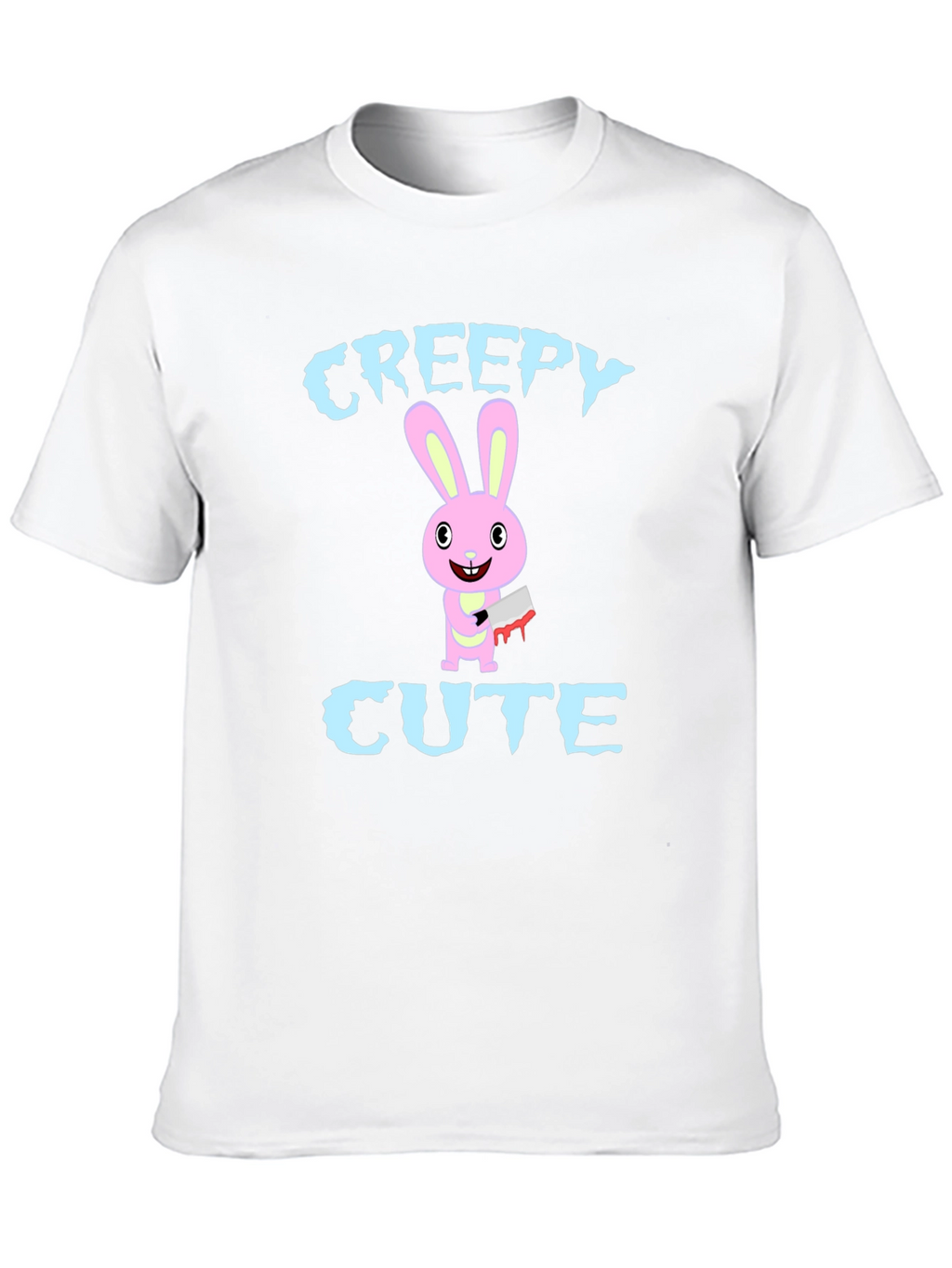 Creepy Cute Rabbit Graphic T-Shirt