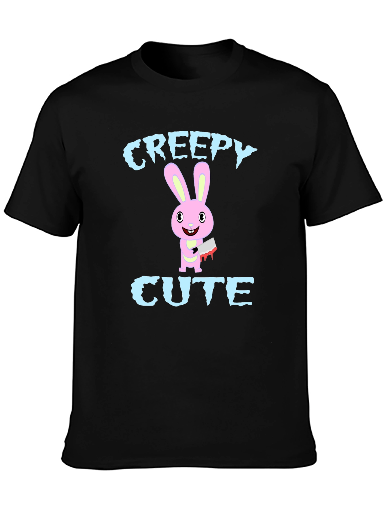 Creepy Cute Rabbit Graphic T-Shirt