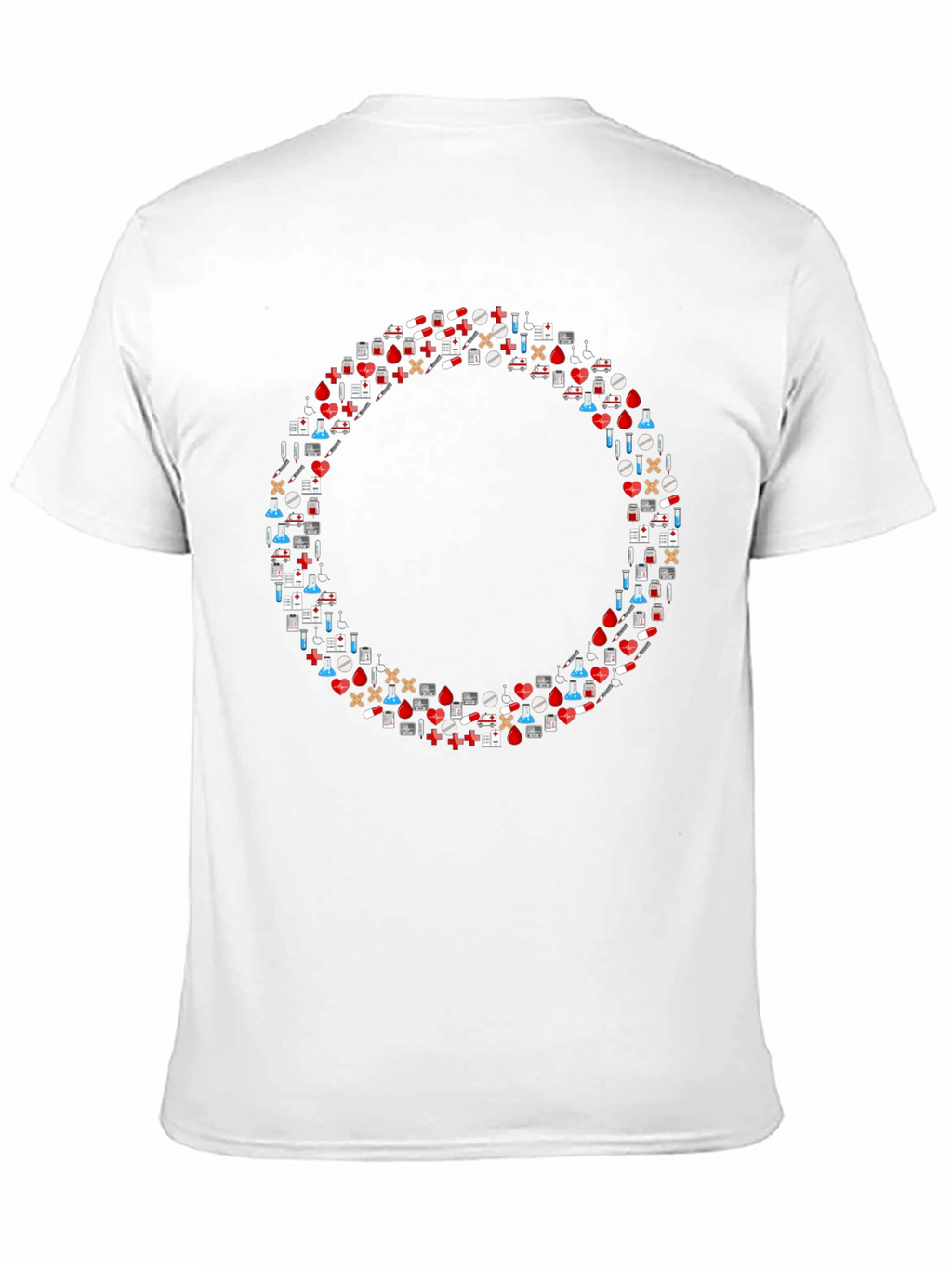 Medical Symbol Circle Black T-Shirt