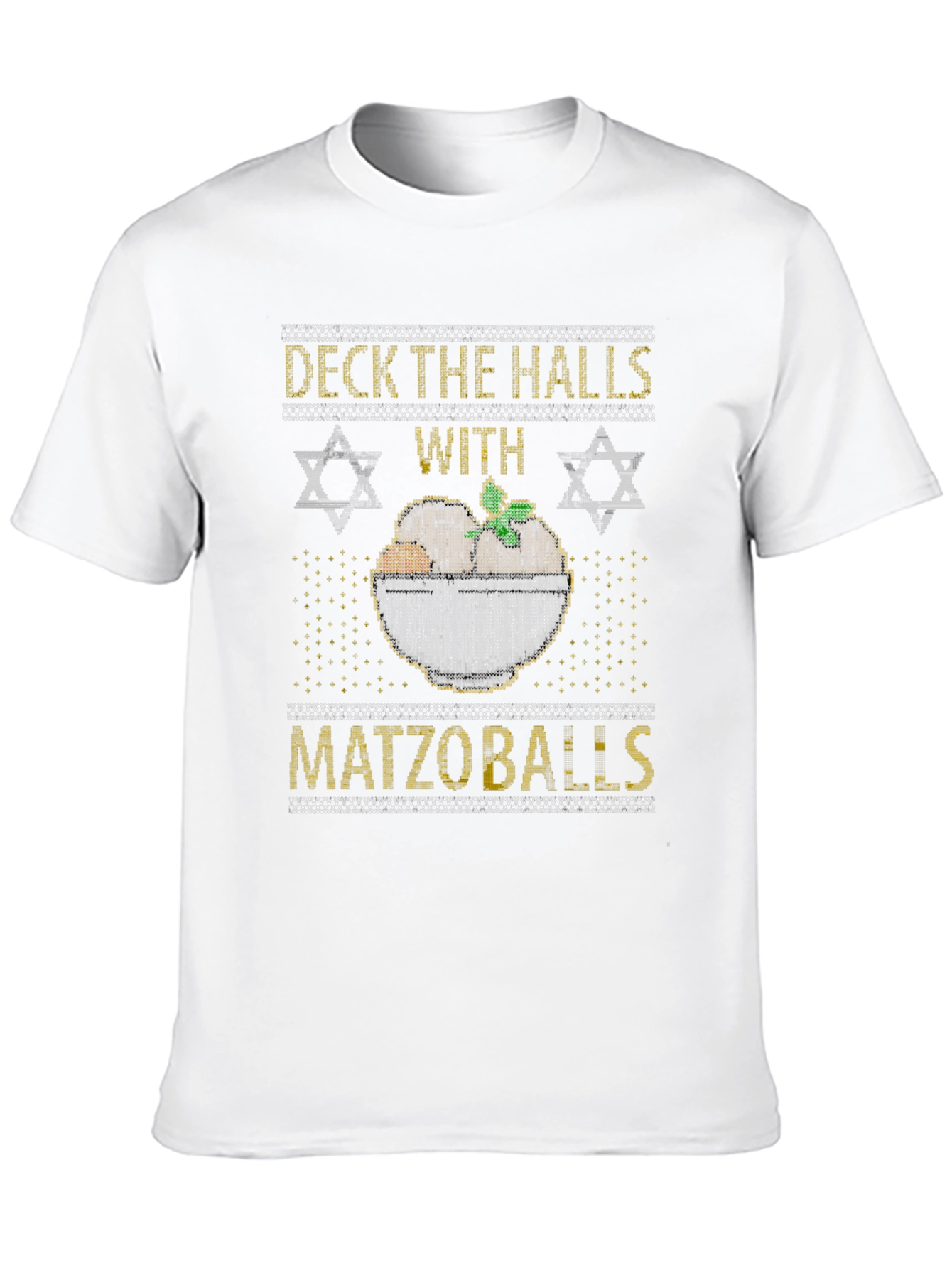 Deck The Halls With Matzoballs Hanukkah T-Shirt