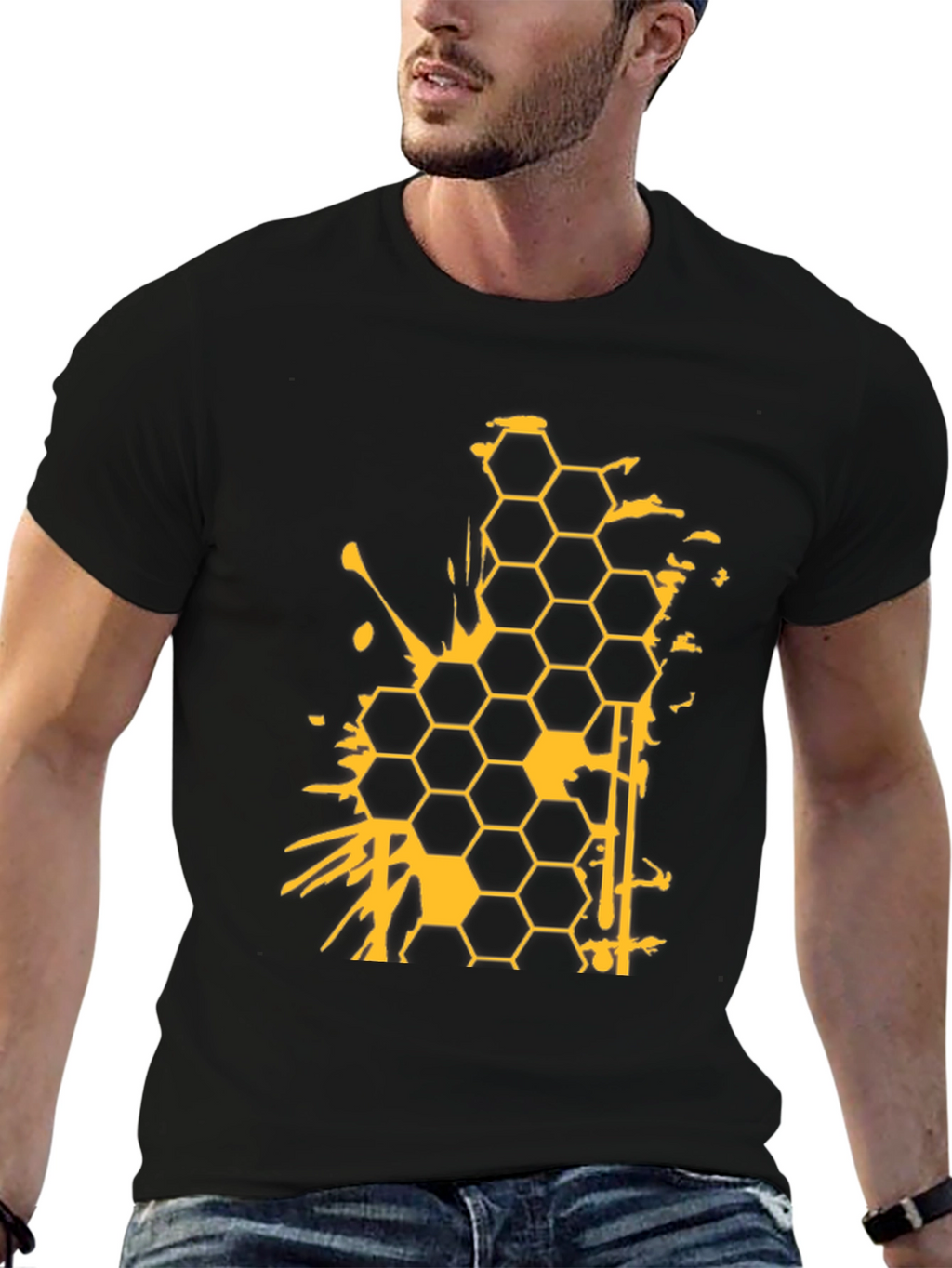 Honeycomb Splatter Graphic Tee