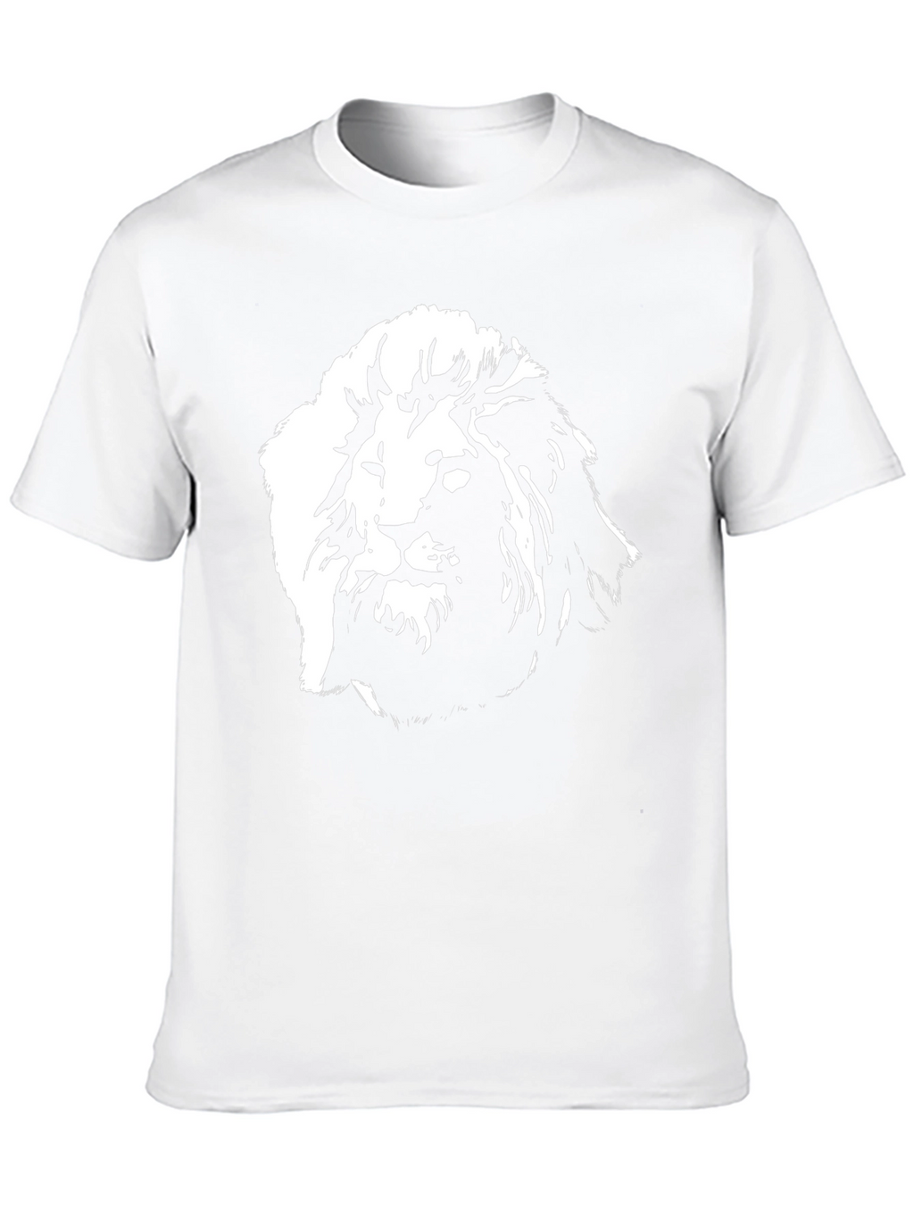 Lion Graphic Tee - Black Cotton Blend T-Shirt