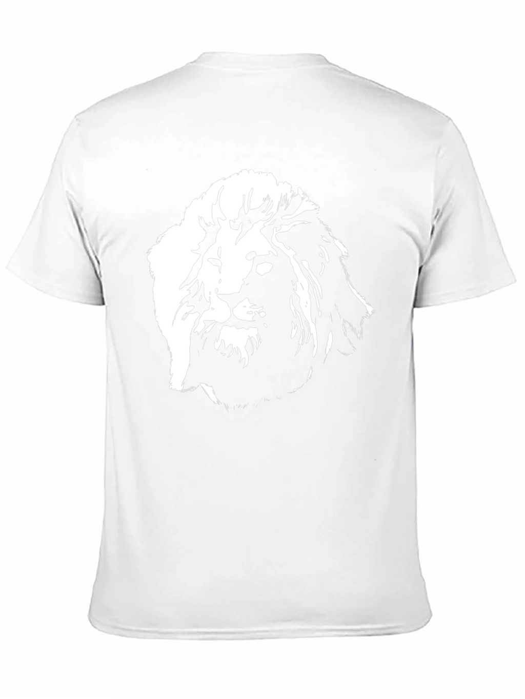 Lion Graphic Tee - Black Cotton Blend T-Shirt