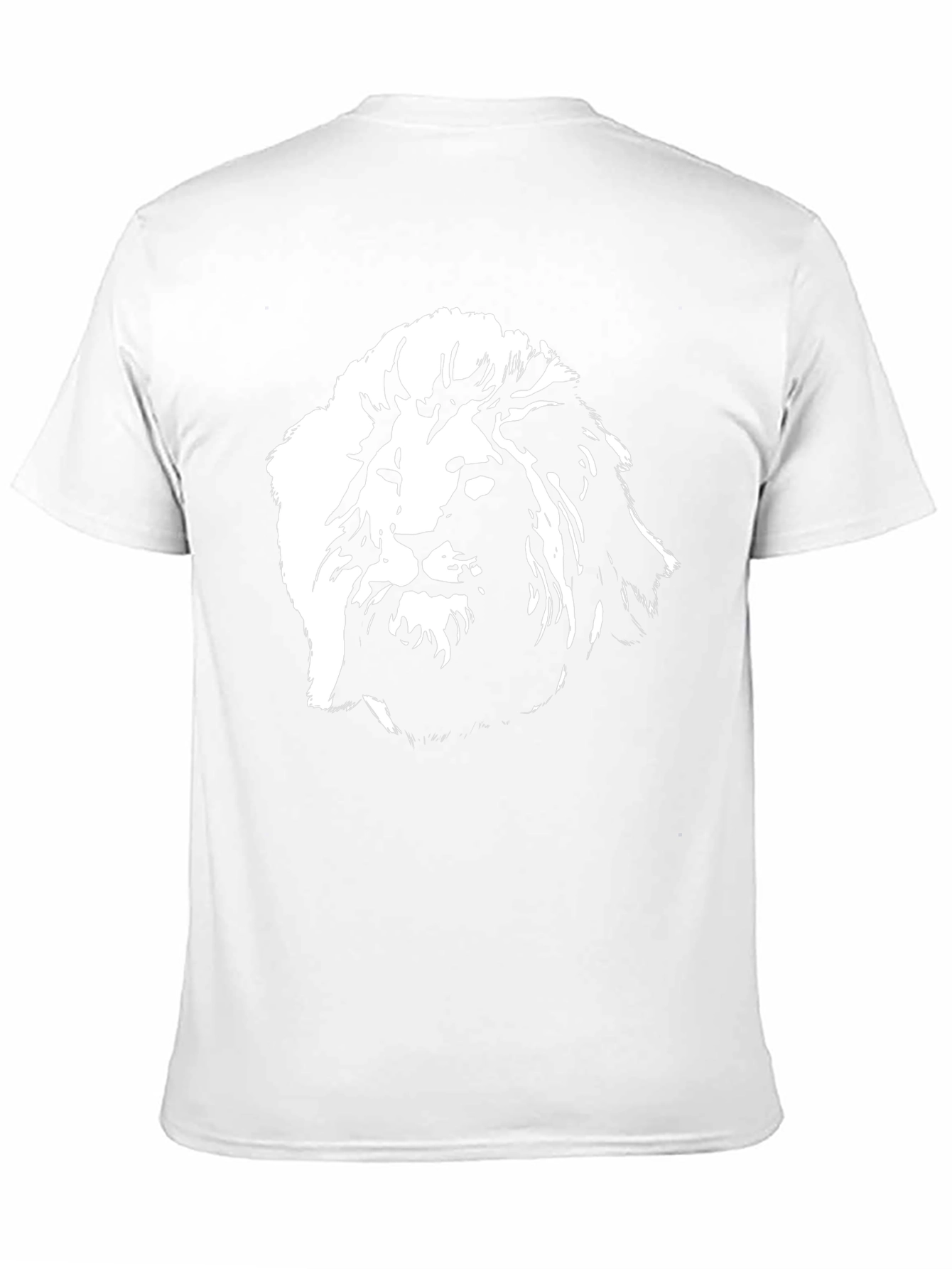 Lion Graphic Tee - Black Cotton Blend T-Shirt