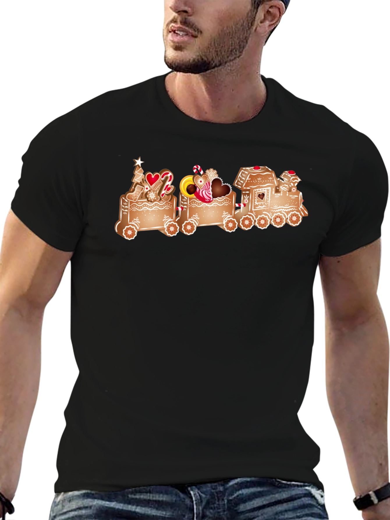 Gingerbread Train Graphic Tee