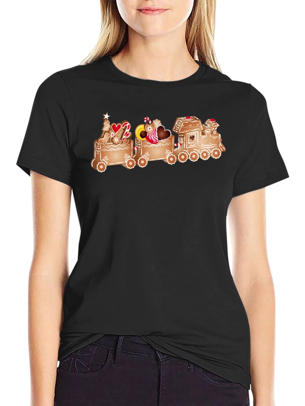 Gingerbread Train Graphic Tee