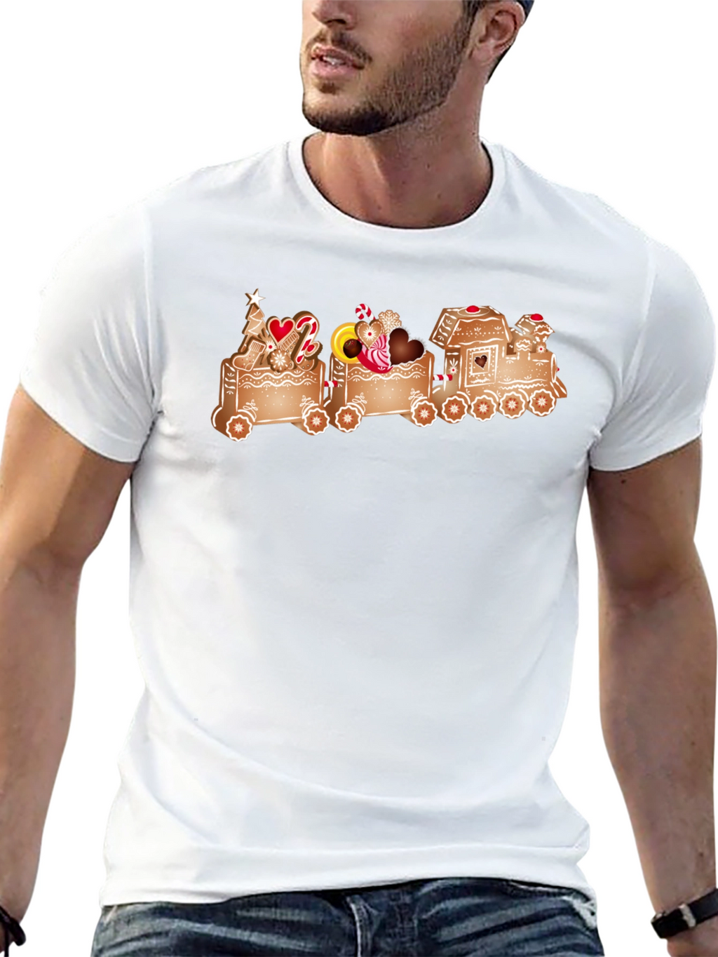 Gingerbread Train Graphic Tee