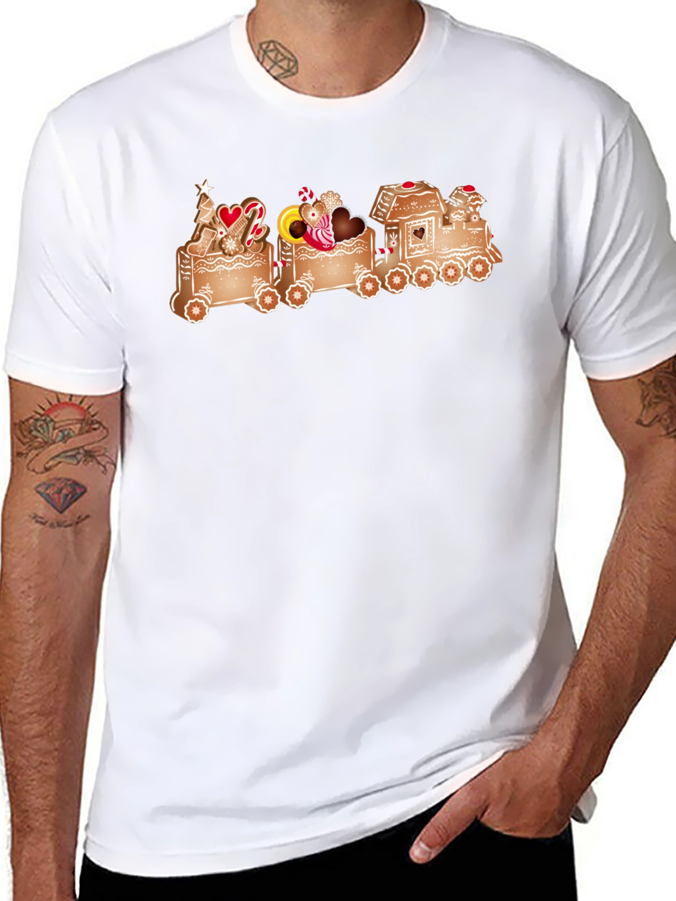 Gingerbread Train Graphic Tee