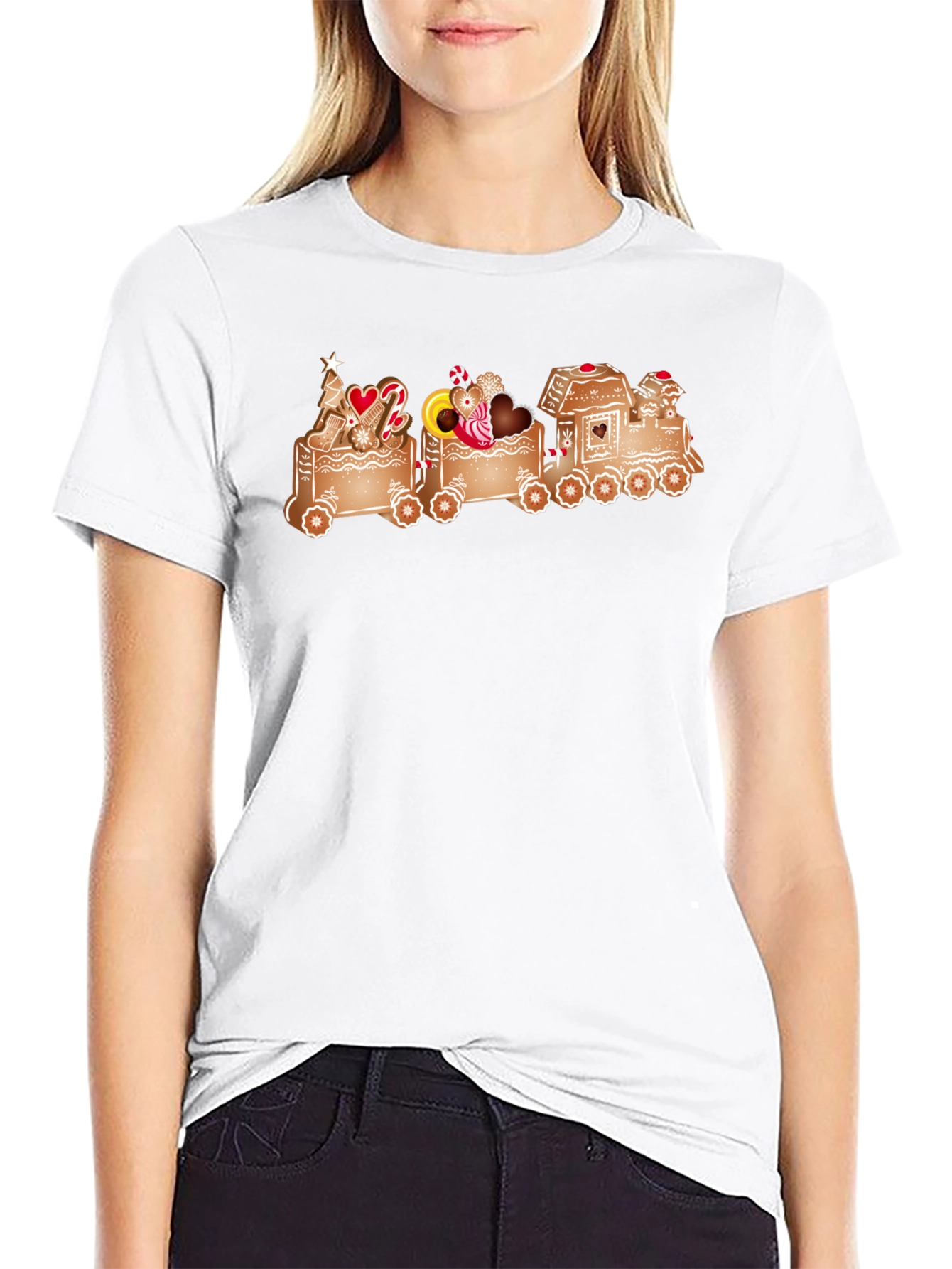 Gingerbread Train Graphic Tee