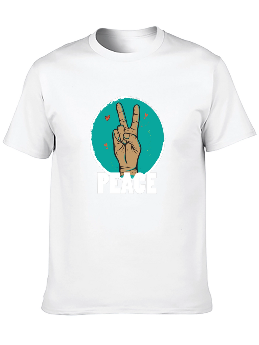 Peace Sign Hand Graphic T-Shirt