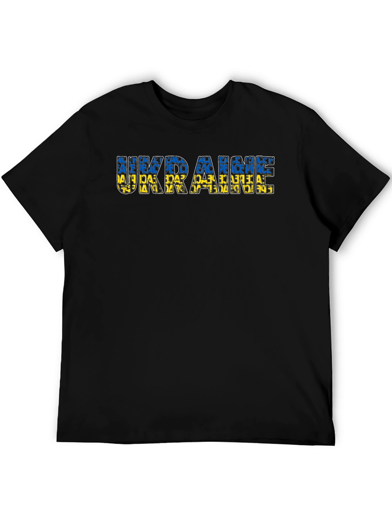 Ukraine Peace T-Shirt - Black Graphic Tee