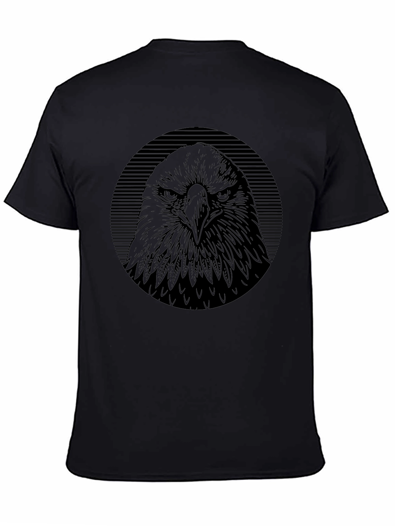Mens Eagle Graphic Black T-Shirt