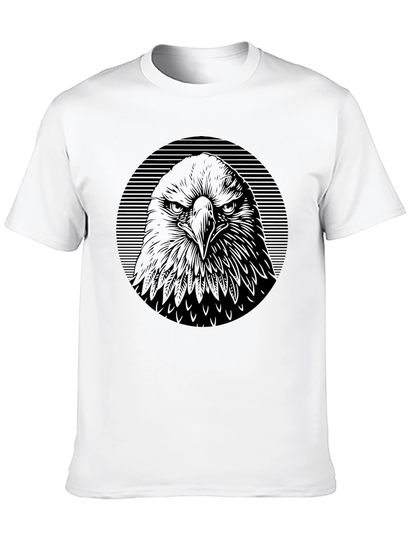 Mens Eagle Graphic Black T-Shirt